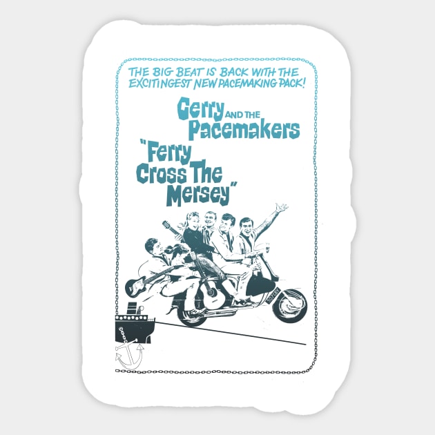 Gerry and the Pacemakers Sticker by HAPPY TRIP PRESS